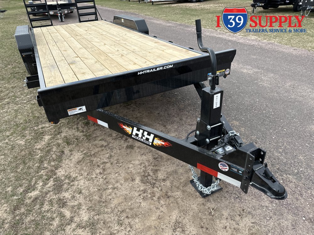H&H 82x18+2 Industrial Equipment Trailer 14K DRIVER OVER FENDER