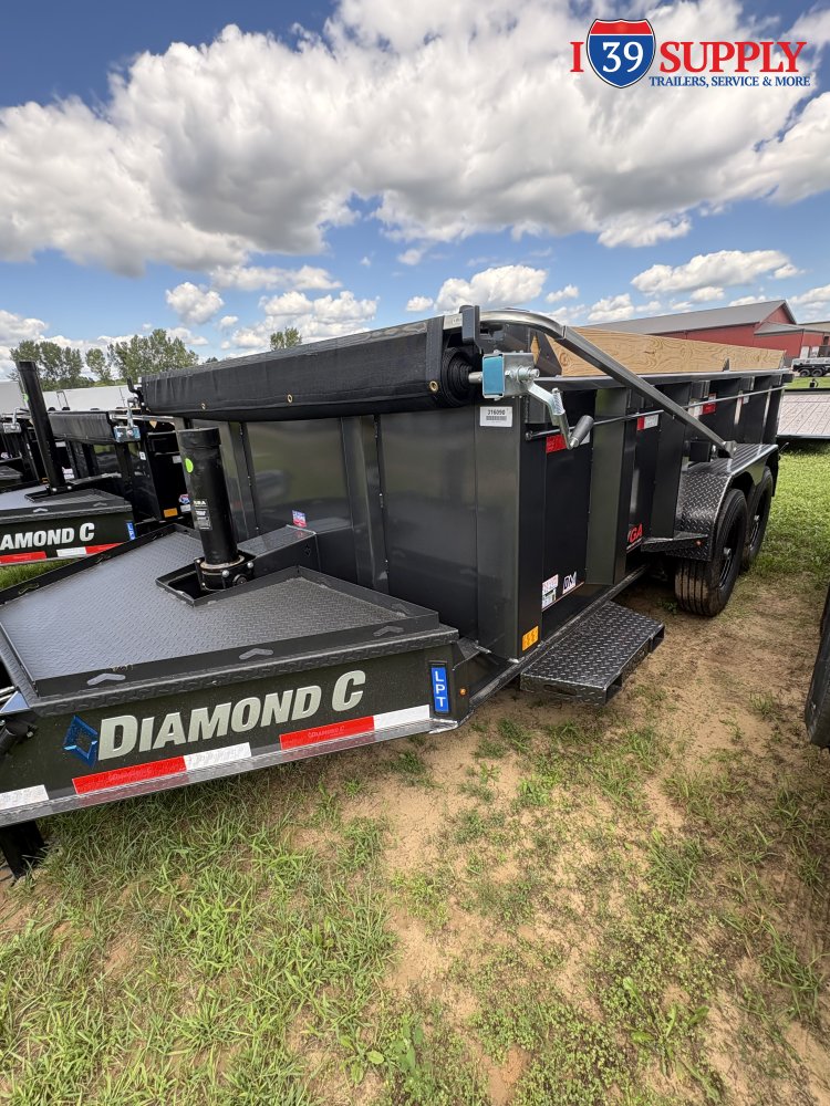 LPT 207 14x82 Low Pro Telescopic Dump Trailer 32" sides