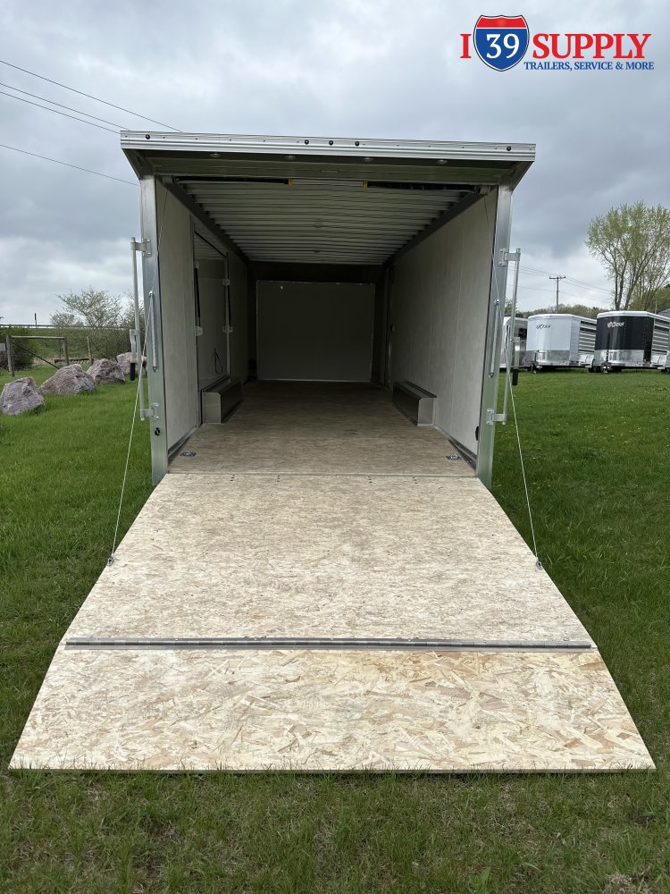 EZ Hauler 8.5x24 TA EZEC - Spread 5200# Torsion w/Escape Door