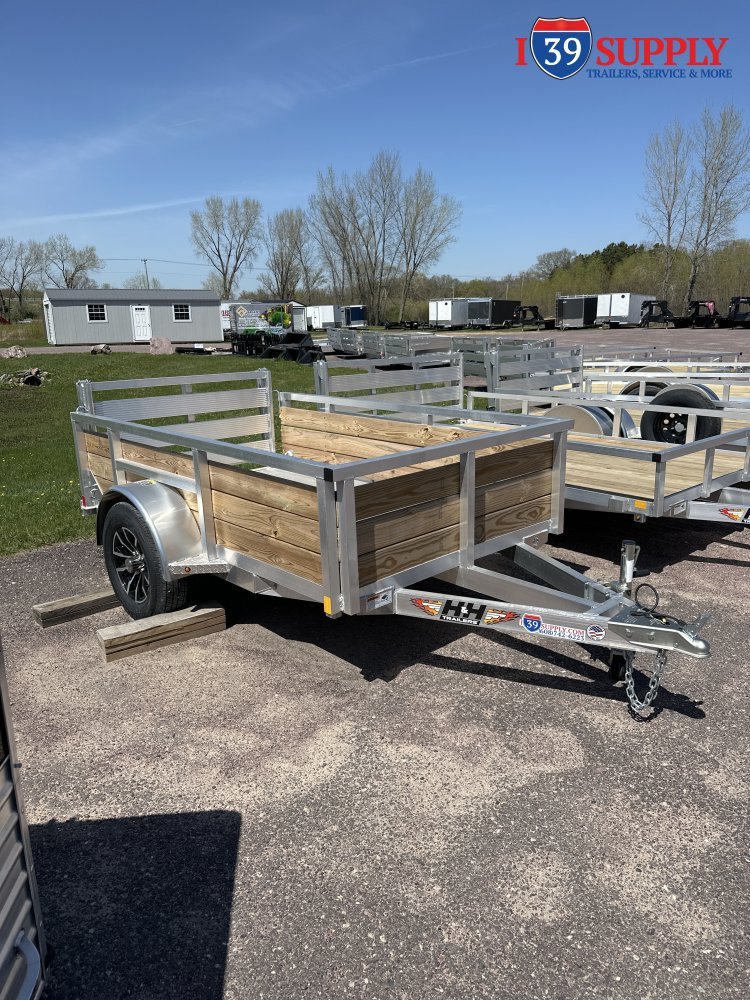 Wood Side Utility - Aluminum Frame - Single Axle