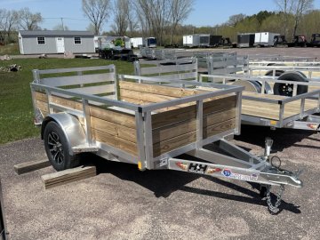 Wood Side Utility - Aluminum Frame - Single Axle