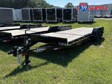H&H 82x22 (16+6) Gravity Tilt Equipment Trailer, 14k (JAYS)