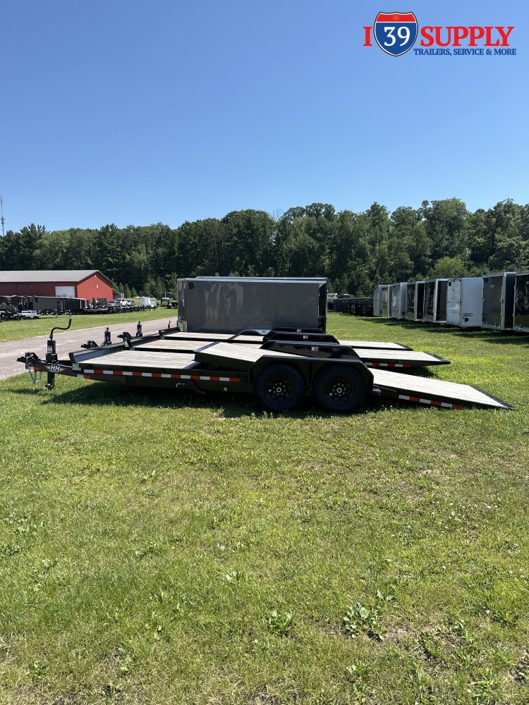 H&H 82x22 (16+6) Gravity Tilt Equipment Trailer, 14k (JAYS)