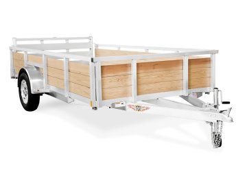 Wood Side Utility - Aluminum Frame - Single Axle