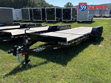 H&H 82x22 (16+6) Gravity Tilt Equipment Trailer, 14k (JAYS)