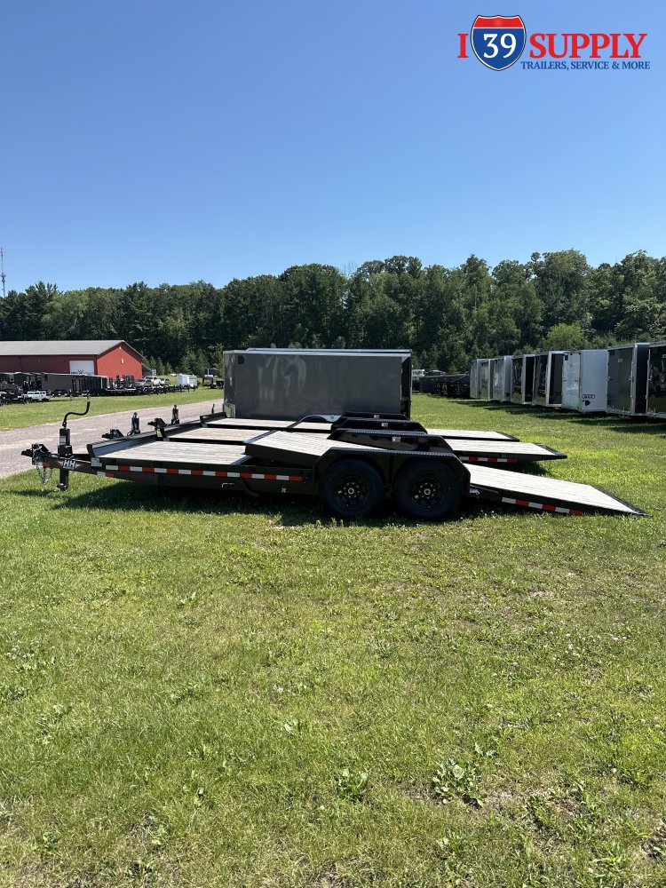 H&H 82x22 (16+6) Gravity Tilt Equipment Trailer, 14k (JAYS)