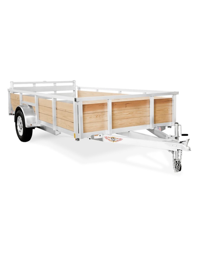 Wood Side Utility - Aluminum Frame - Single Axle