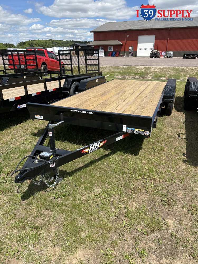 H&H 82x18 (16+2) Car Hauler Trailer, 7k