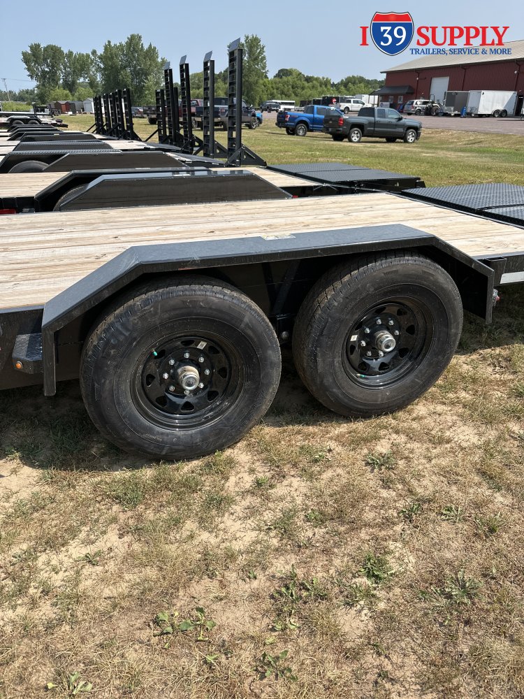 H&H 82x24 (20+4) Industrial Equipment Trailer, Super Deluxe Ramps, 14k