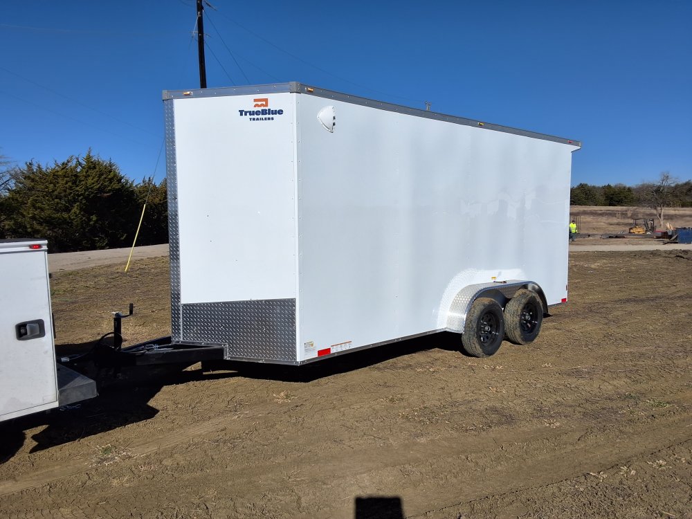 7'x16' True Blue Enclosed Cargo