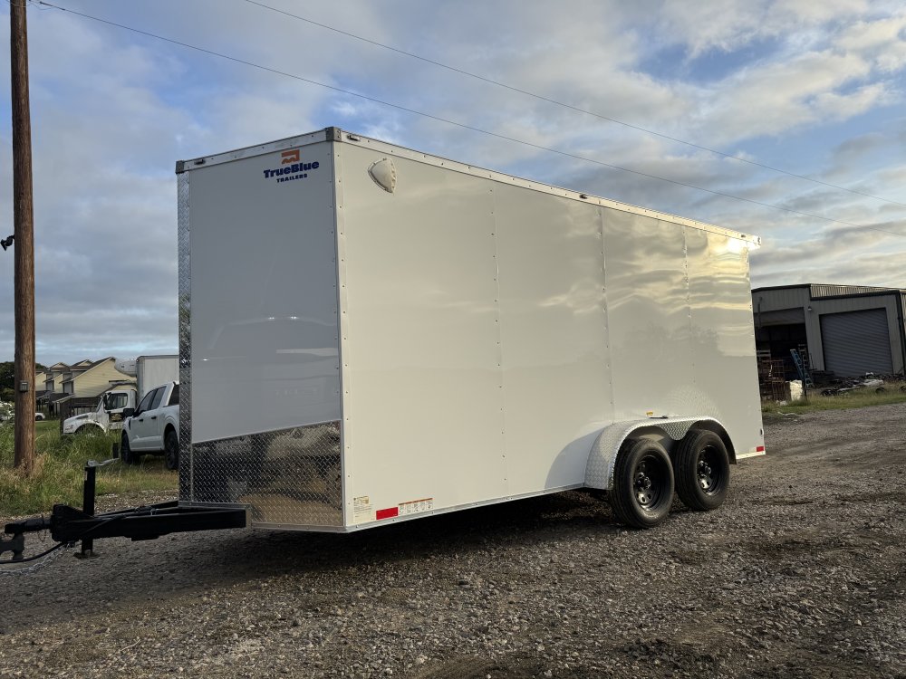 7'x16' True Blue Enclosed Cargo