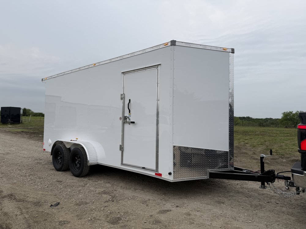 7'x16' True Blue Enclosed Cargo