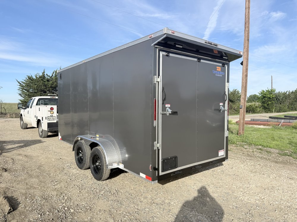 7'x16' True Blue Enclosed Cargo