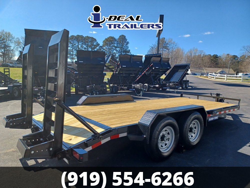 7x16 14k Equipment Trailer w/2 ft Beavertail