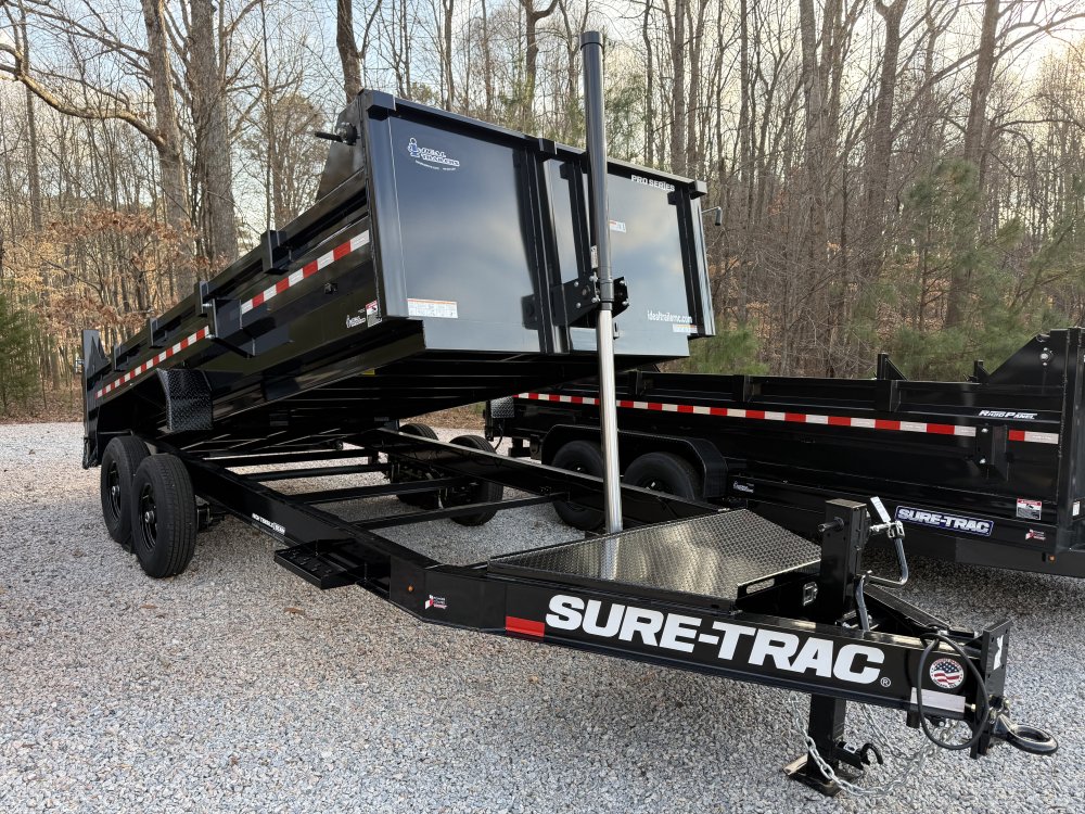 7X16 15.4K Sure Trac I-Beam Dump w/ Telescopic Hoist