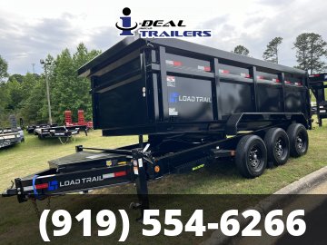 7X16 21K LOAD TRAIL TRIPLE AXLE DUMP w/4' Sides and a 7 Gauge Floor
