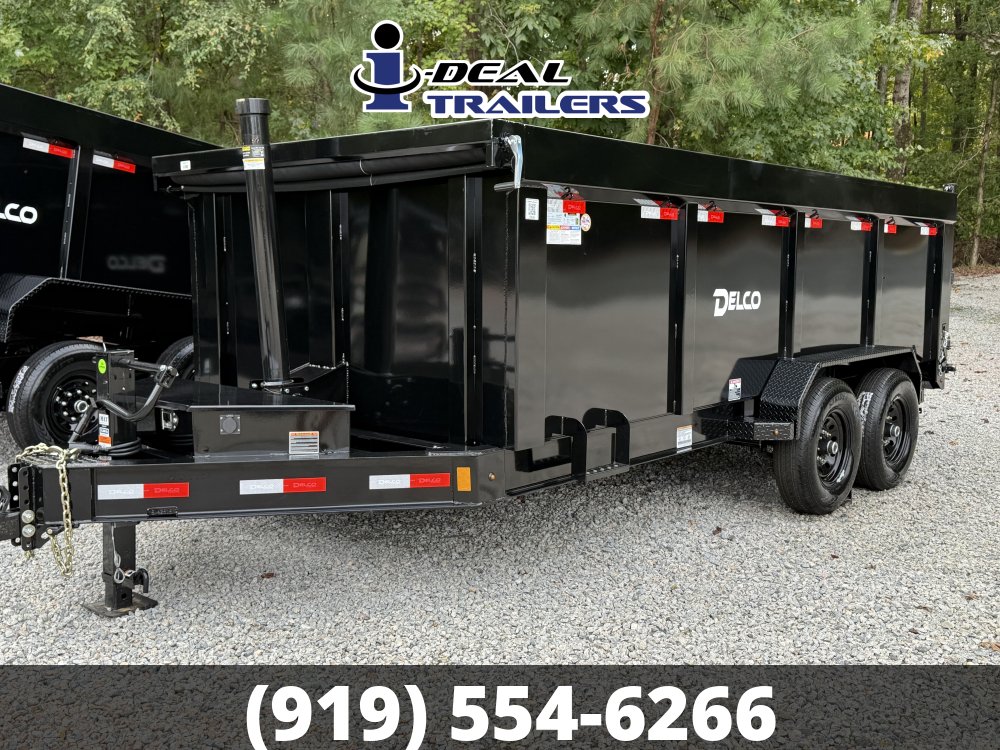 7X16 14K DELCO TELECOPTIC HOIST 4' SIDES DUMP