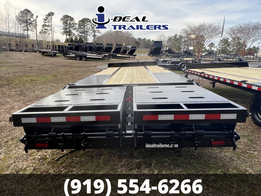 HEAVY DUTY 8.5X20+5 LOW PROFILE BEAVERTAIL DECKOVER WITH MEGA RAMPS