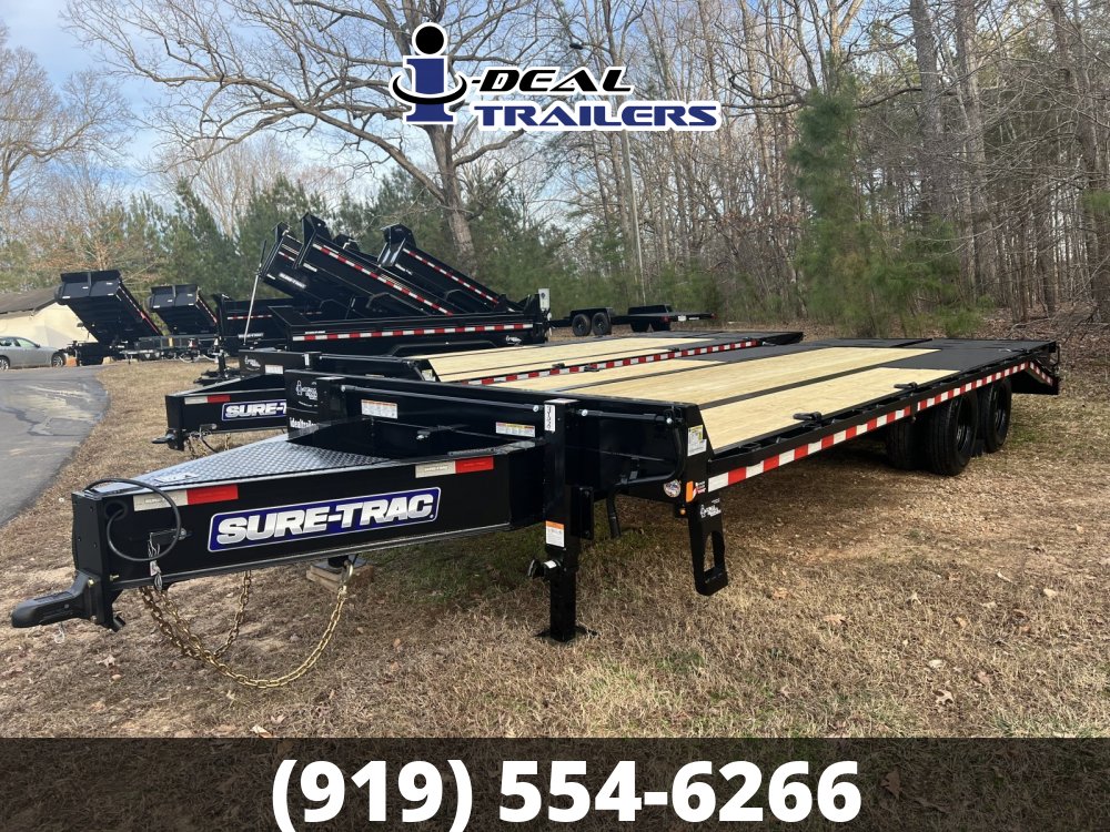 HEAVY DUTY 8.5X20+5 LOW PROFILE BEAVERTAIL DECKOVER WITH MEGA RAMPS