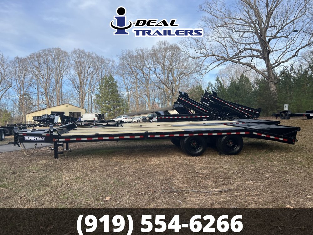 HEAVY DUTY 8.5X20+5 LOW PROFILE BEAVERTAIL DECKOVER WITH MEGA RAMPS