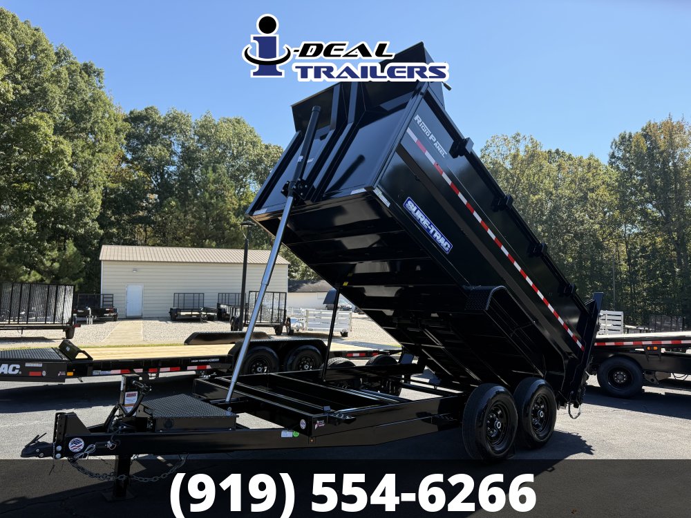 7X14 14K SURE TRAC HD LOW PROFILE 4' SIDES & TELESCOPIC HOIST