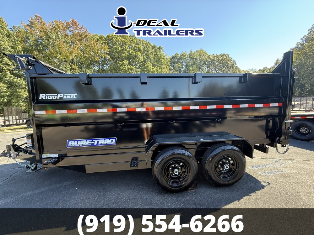 7X14 14K SURE TRAC HD LOW PROFILE 4' SIDES & TELESCOPIC HOIST