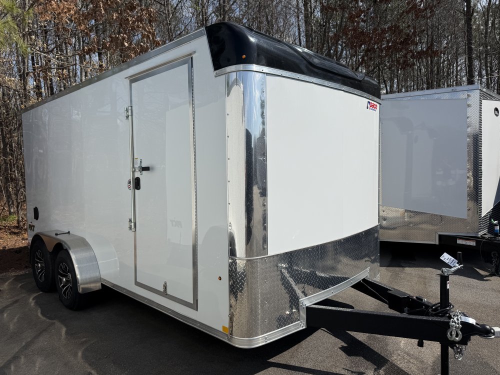 7x16 10K PXT Flat Top Bullnose Pace American Enclosed Cargo