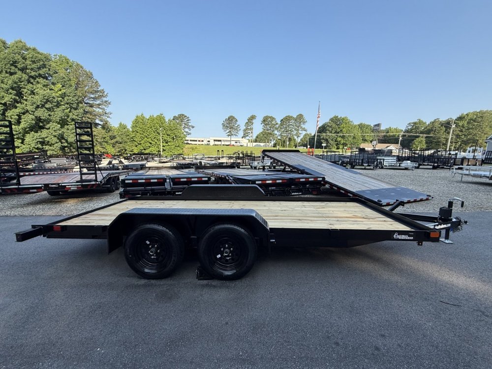7x16 7K Currahee Flatbed Car Hauler