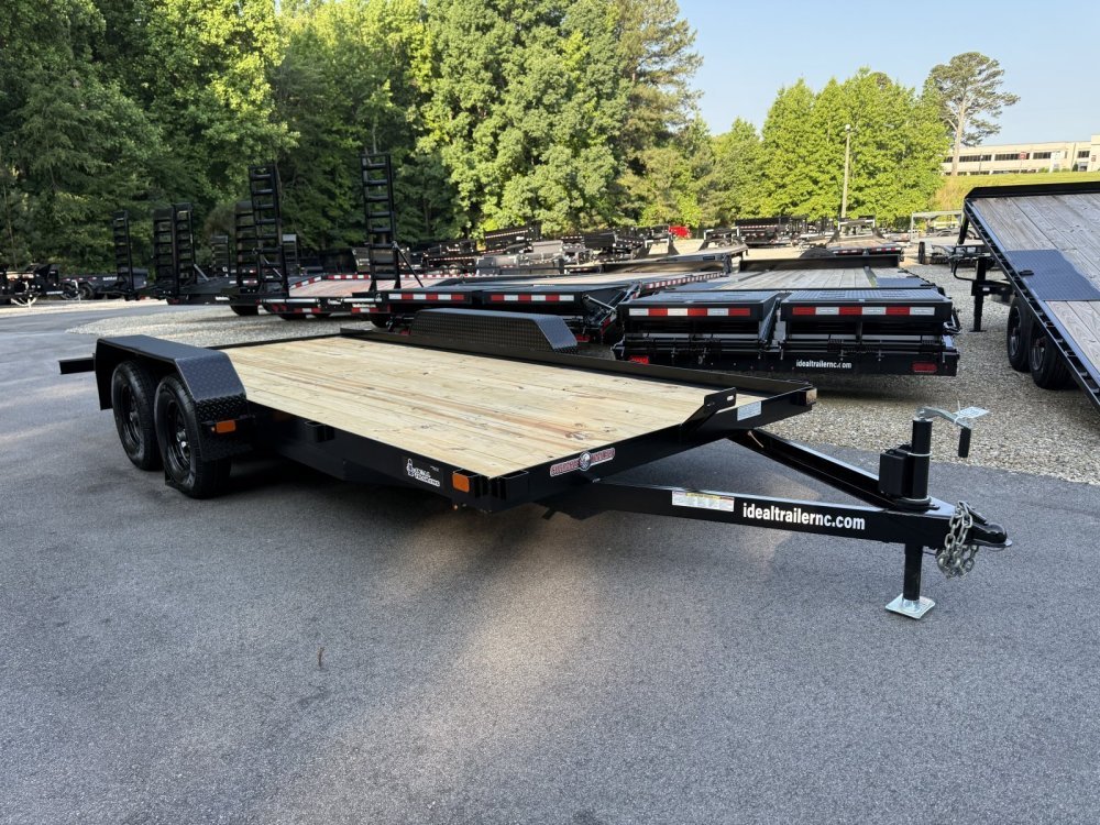 7x16 7K Currahee Flatbed Car Hauler