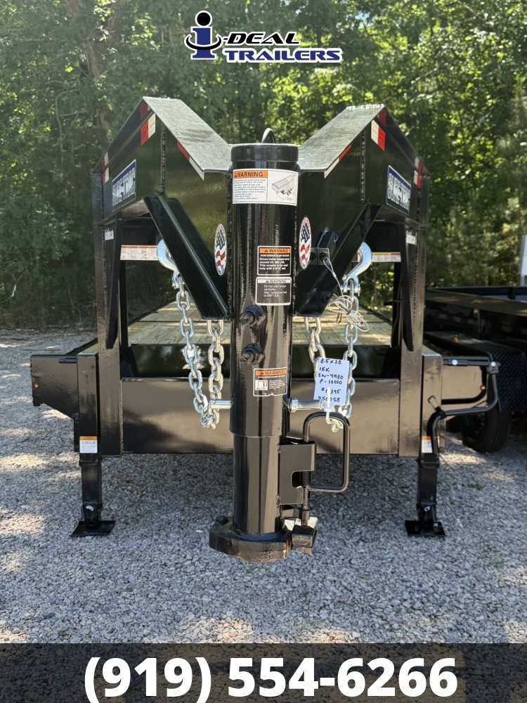 8.5X28 15K Sure Trac Gooseneck Beavertail Deckover