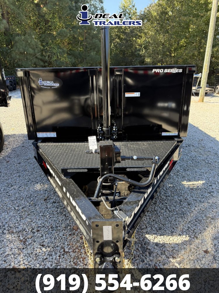 7x16 17.6K Sure-Trac Pro Series Dump w/Telescopic Hoist