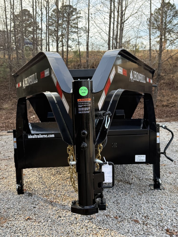 7X16 16K IronBull Gooseneck Roll-Off Dump Trailer