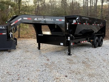 7X16 16K IronBull Gooseneck Roll-Off Dump Trailer