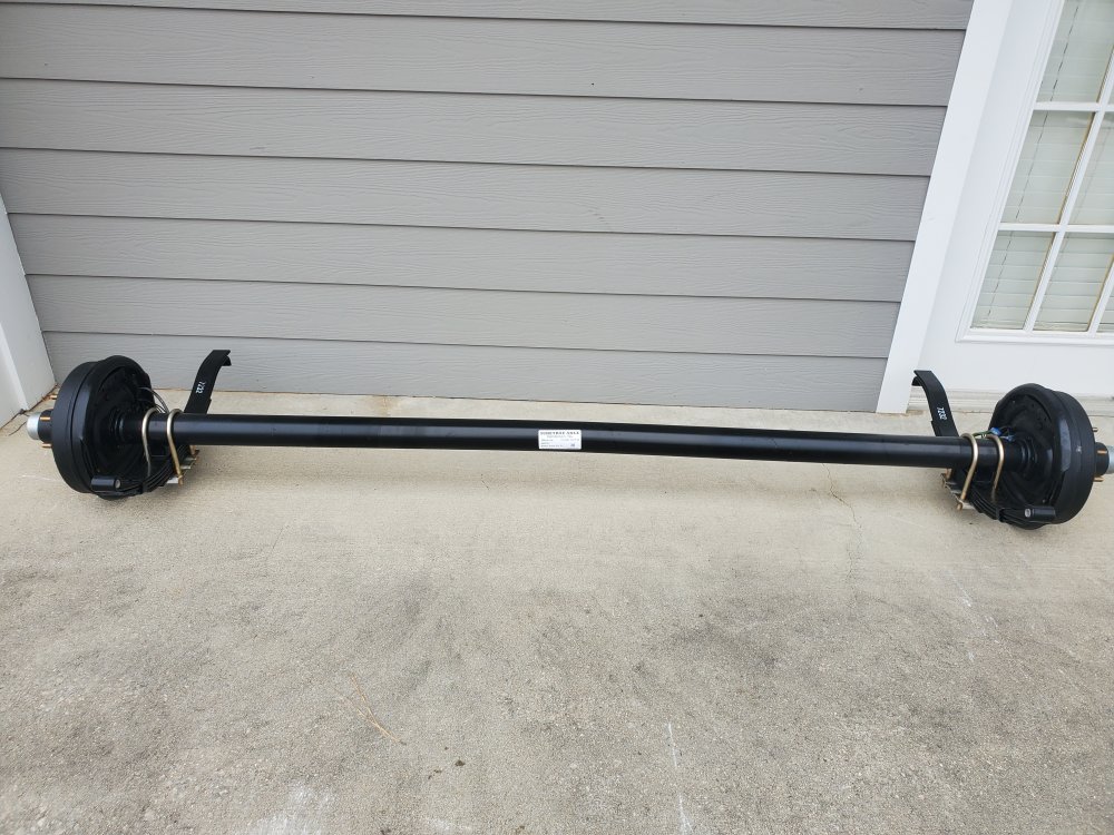 7K BRAKE AXLE 94.25/77.2 8-6.5 BOLT PATTERN COMPLETE