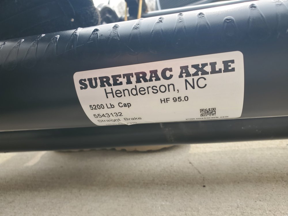 5.2K Brake Axle 95 Bare 4.5-6 Bolt Pattern Loose Saddles