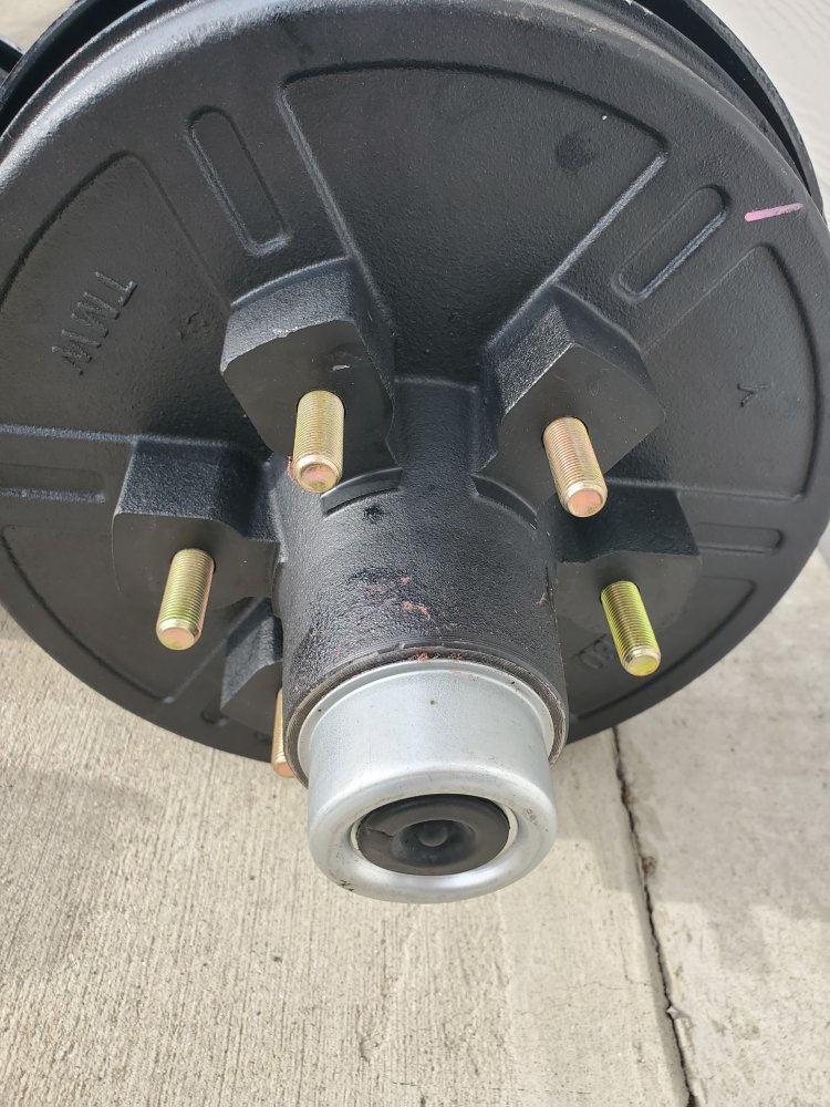 5.2K Brake Axle 95 Bare 4.5-6 Bolt Pattern Loose Saddles