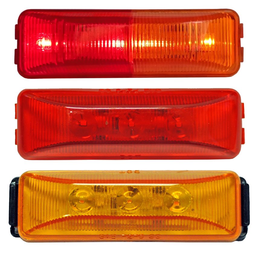 LED Marker Light with Mounting Bracket RED
