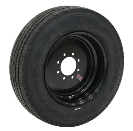 8 LUG 17.5 SOLID RIM SPARE BLACK SPT