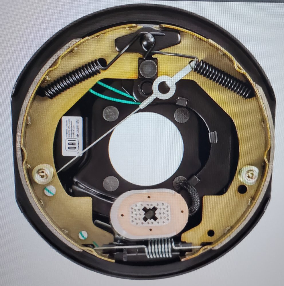 Forward Self-Adjusting Trailer Brake Assembly, 10" x 2-1/4", 4 Bolt, Left