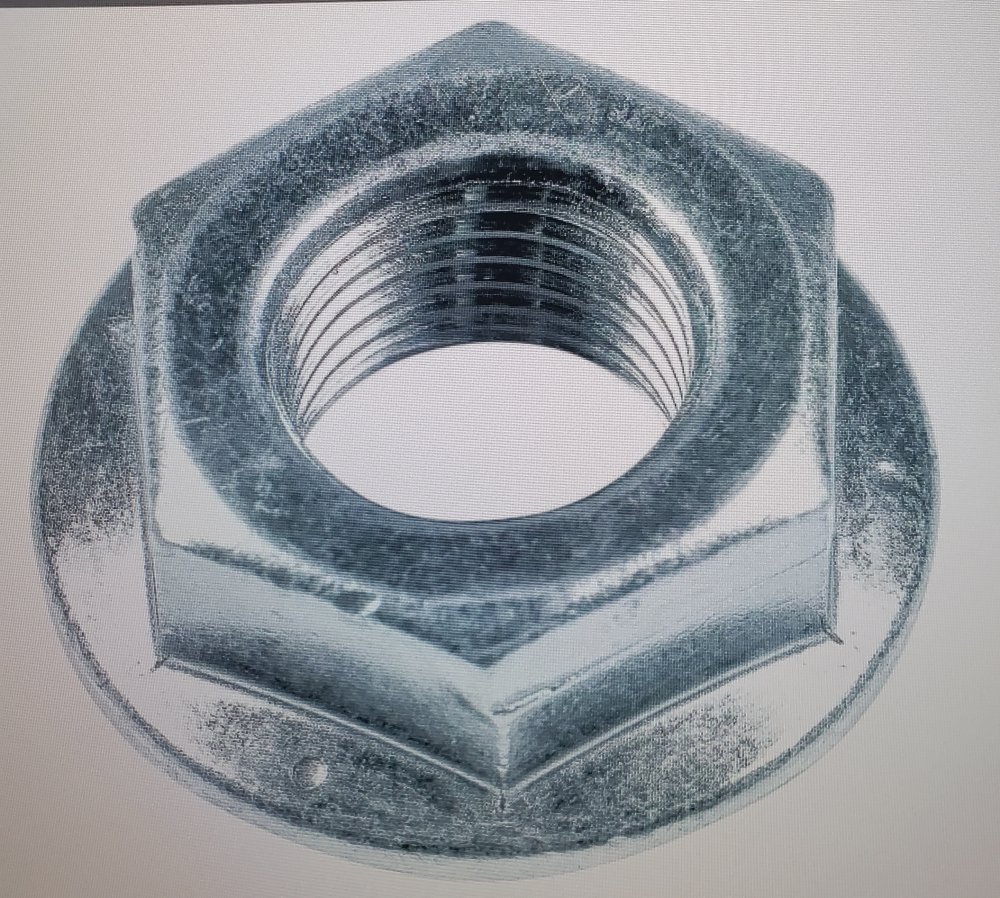 Hex Flange Nut for Axle Shoulder Bolt - 7/16"-20 Thread End