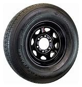 6 Lug Black Spoke Spare (Y745146)(LARGE TIRE)