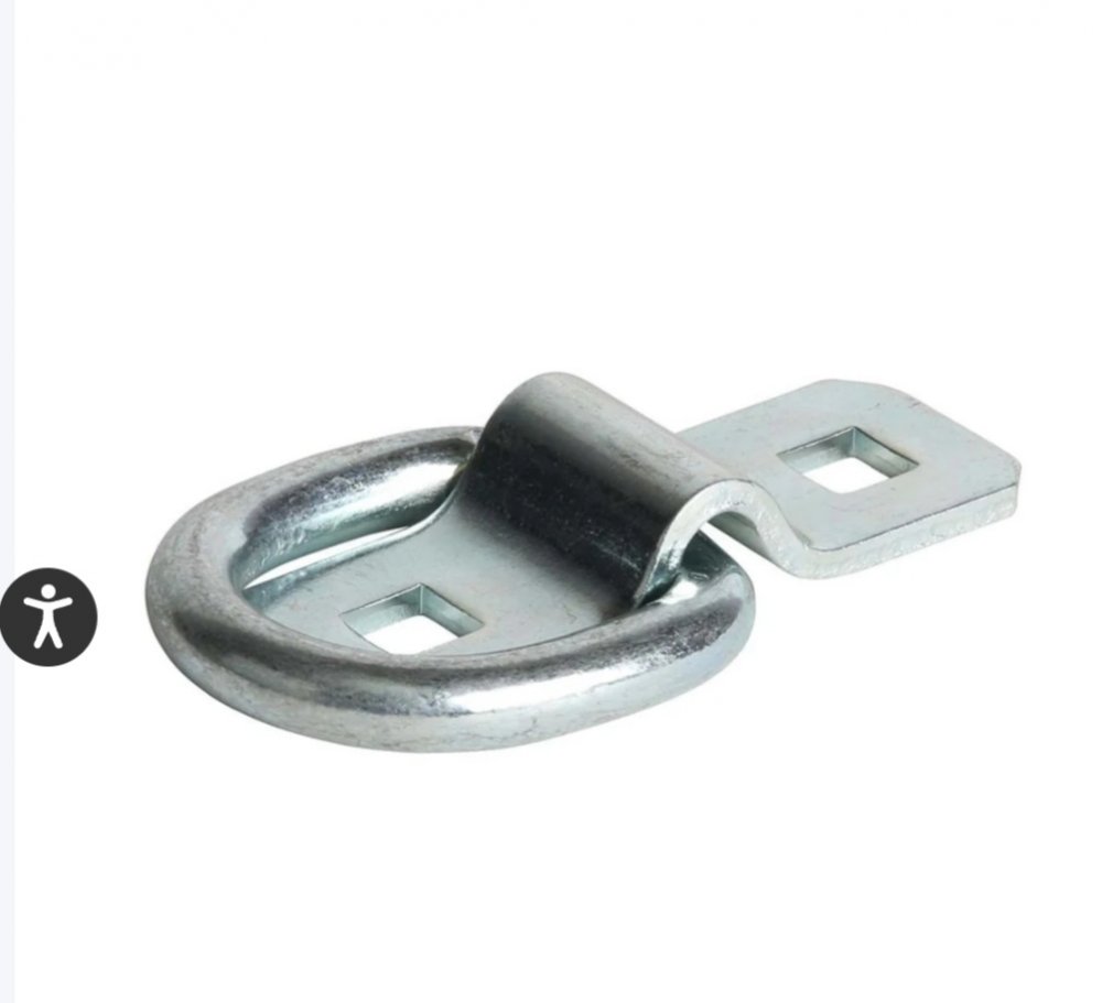 Bolt-On D-Ring, 3/8", 1666lb. WLL