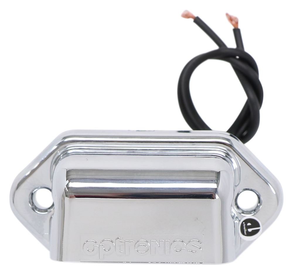 LED Chrome Base License Plate Light