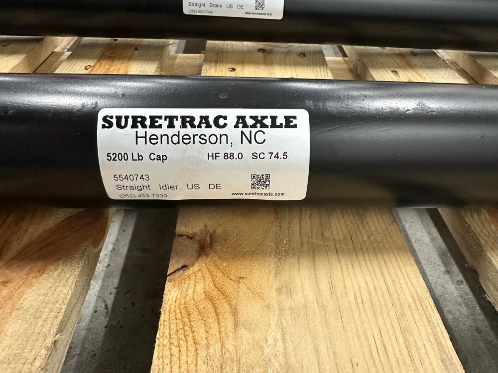 5K IDLER 88/74.5 LUBED SPINDLE 5 LEAF SPRING AXLE