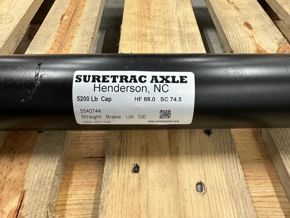 5.2K BRAKE 88/74 LUBED SPINDLE 5 LEAF SPRING AXLE