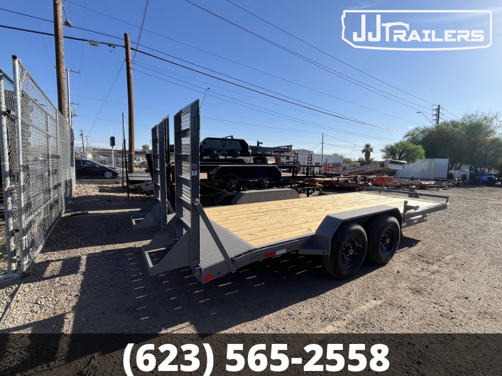 83x18 HT TRAILERS Flatbed Car Hauler