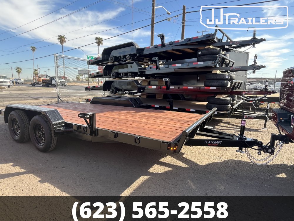83x18 Sun Country Trailers-Playcraft Flatbed Car Hauler