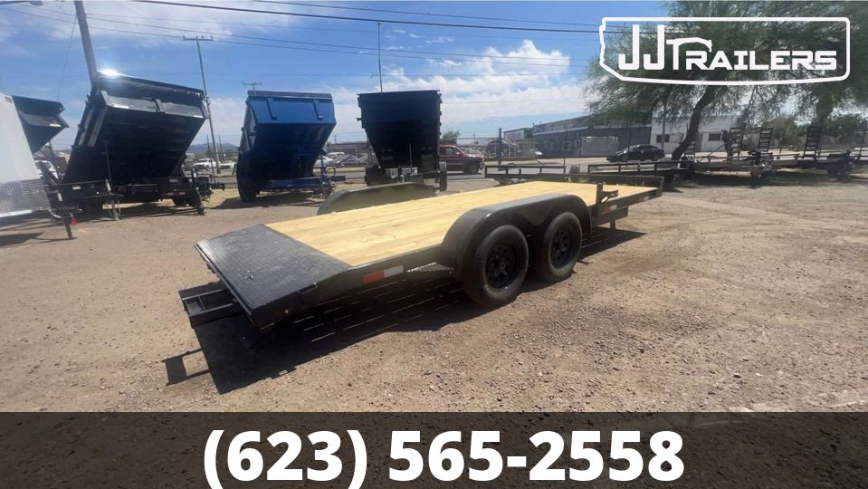 83x18 HT TRAILERS Flatbed Car Hauler