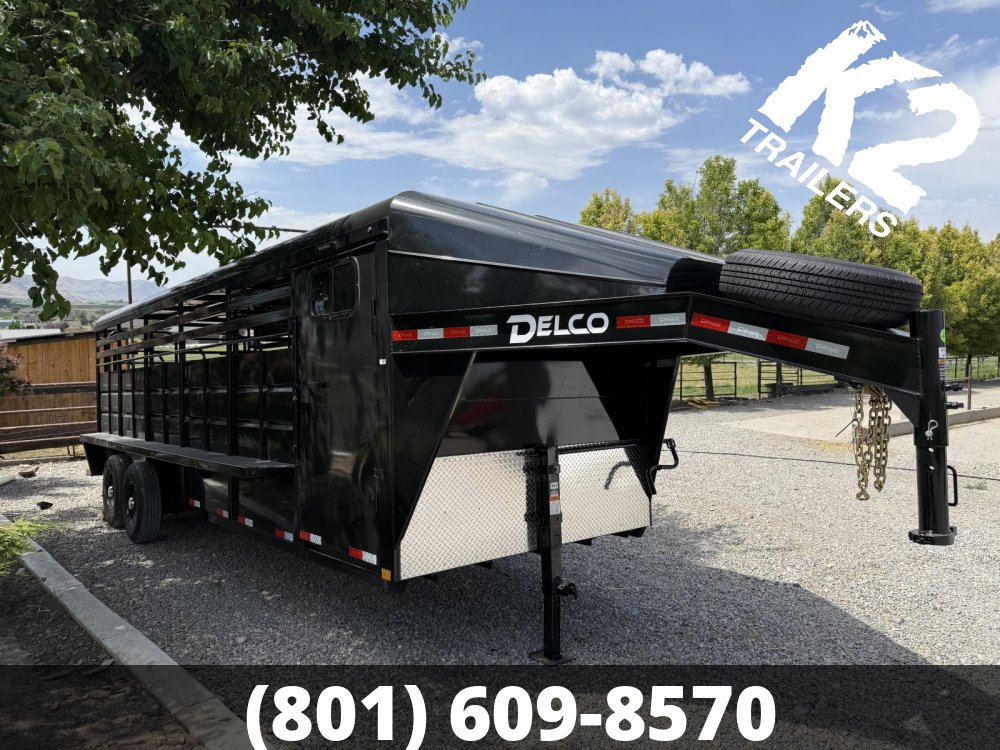 Delco 20 Ft Gooseneck Livestock Trailer