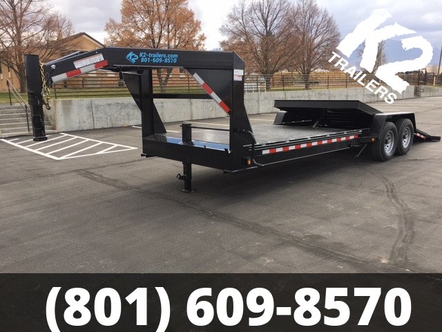 7.5'x24' K2 Trailers Metal Tilt Deck